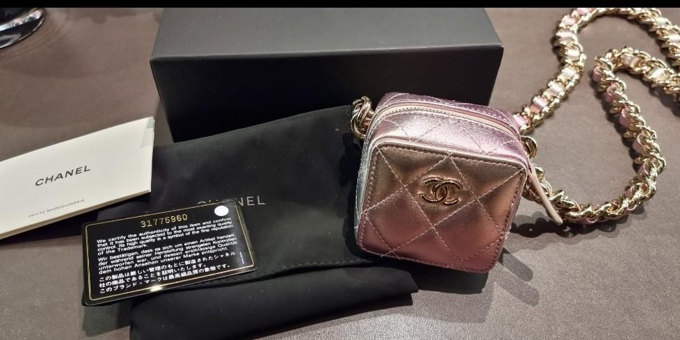 Authentic Chanel Mini Bag in iridescent pink, Women's Fashion, Bags &  Wallets, Cross-body Bags on Carousell