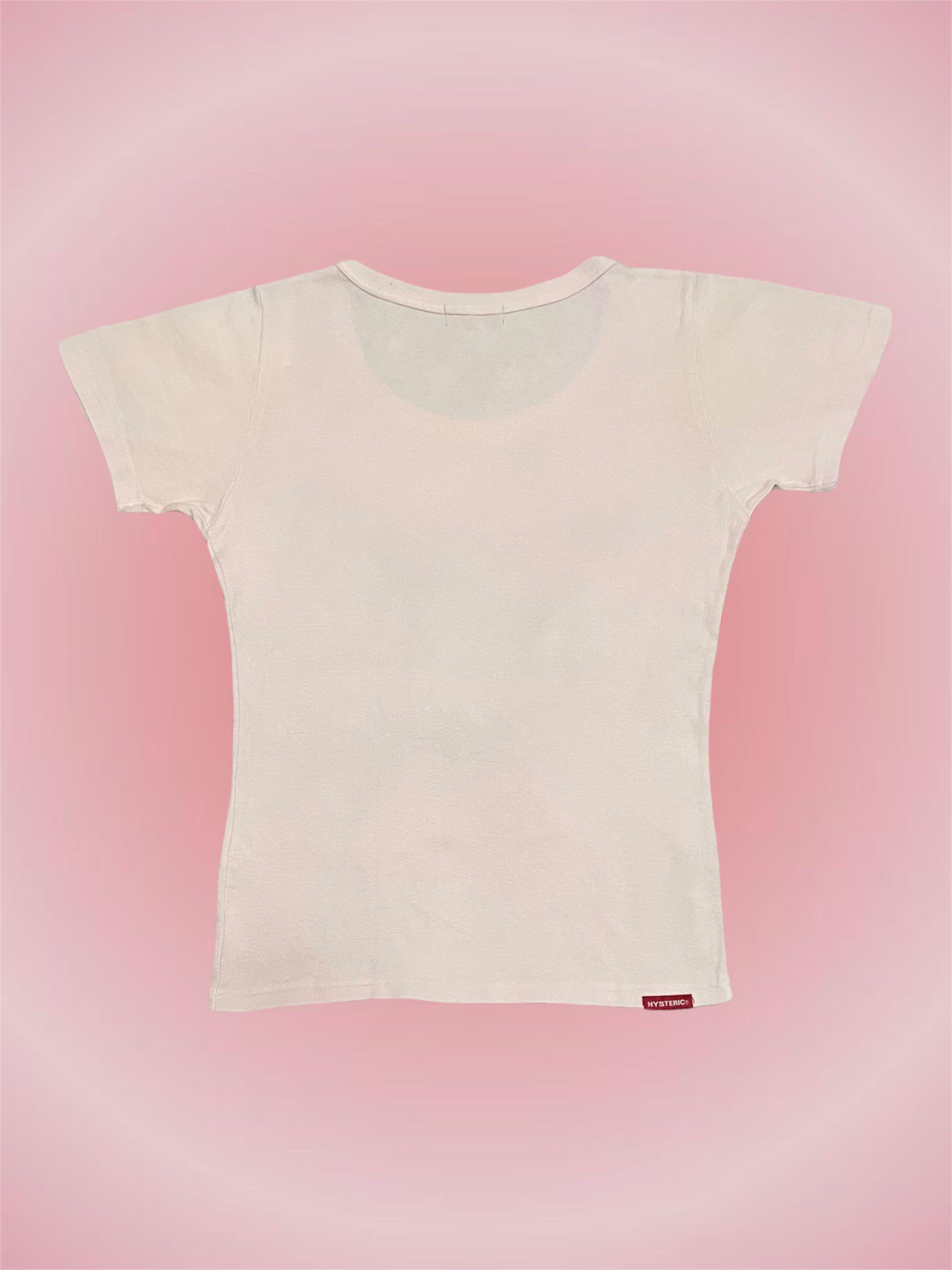 AUTHENTIC Vintage Hysteric Glamour Light Pink Baby Tee with