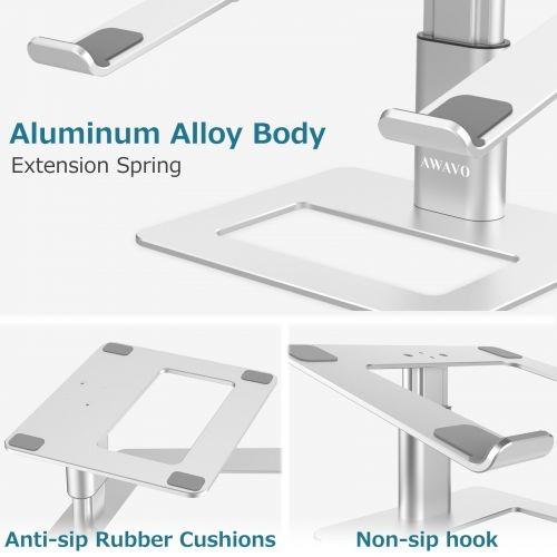 AWAVO Laptop Stand, Ergonomic Adjustable Computer Stand for Desk