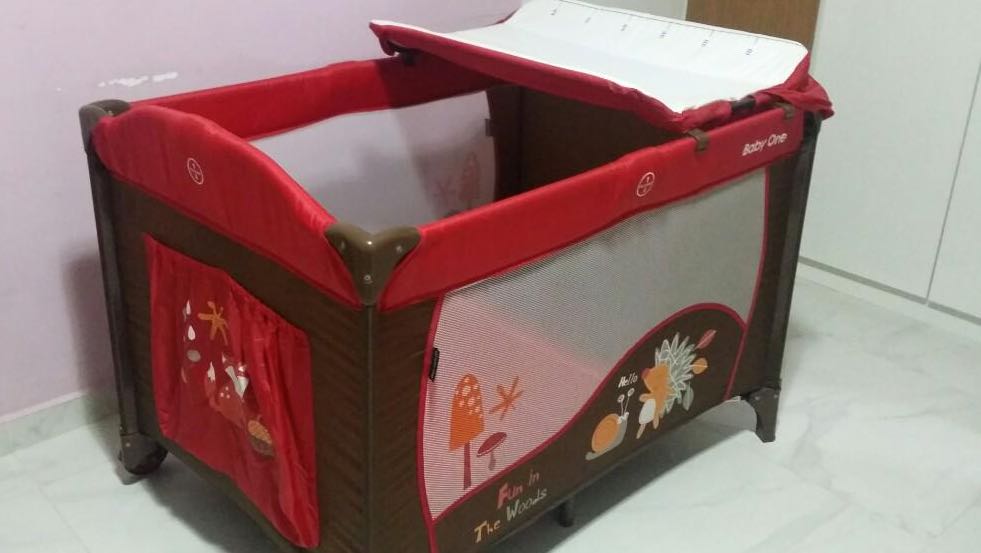 Baby one portable or travel cot, Babies & Kids, Baby Nursery & Kids