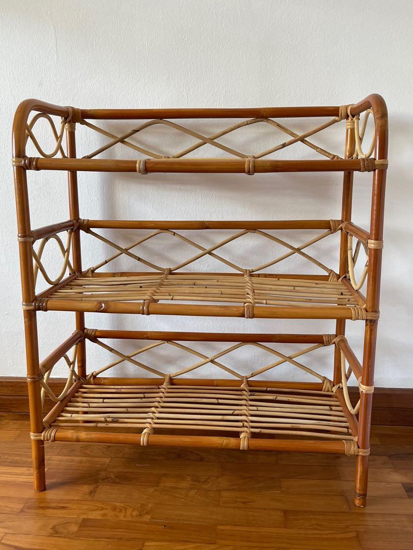 Bamboo book shelf, Furniture & Home Living, Furniture, Shelves