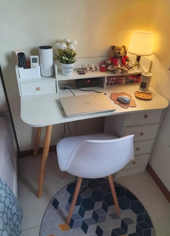 Bedroom Computer Desk Desktop Student Rental Dormitory Table (Category: Tables & Sets) located in Manila. Submitted by affordshopz (Listing ID 1136158150, Image 1). Description: 120cm Length Color: While and Maple Brand New with cabinet table Chair: 1100 only~ 𝕄𝕠𝕣𝕖 𝕒𝕗𝕗𝕠𝕣𝕕𝕒𝕓𝕝𝕖 𝕒𝕟𝕕 𝕢𝕦𝕒𝕝𝕚𝕥𝕪 𝕚𝕥𝕖𝕞𝕤? 𝑽𝒊𝒔𝒊𝒕 𝒂𝒇𝒇𝒐𝒓𝒅𝒔𝒉𝒐𝒑𝒛 𝐍𝐎𝐖 𝑊𝒆 𝒐𝒇𝒇𝒆𝒓 𝑪𝑶𝑫 𝒂𝒏𝒅 1 𝒅𝒂𝒚 𝒅𝒆𝒍𝒊𝒗𝒆𝒓𝒚! 𝐶𝑜𝑛𝑡𝑎𝑐𝑡 𝑢𝑠: 092131