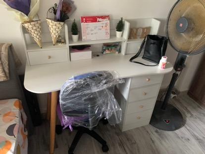 Bedroom Computer Desk Desktop Student Rental Dormitory Table (Category: Tables & Sets) located in Manila. Submitted by affordshopz (Listing ID 1136158150, Image 3). Description: 120cm Length Color: While and Maple Brand New with cabinet table Chair: 1100 only~ 𝕄𝕠𝕣𝕖 𝕒𝕗𝕗𝕠𝕣𝕕𝕒𝕓𝕝𝕖 𝕒𝕟𝕕 𝕢𝕦𝕒𝕝𝕚𝕥𝕪 𝕚𝕥𝕖𝕞𝕤? 𝑽𝒊𝒔𝒊𝒕 𝒂𝒇𝒇𝒐𝒓𝒅𝒔𝒉𝒐𝒑𝒛 𝐍𝐎𝐖 𝑊𝒆 𝒐𝒇𝒇𝒆𝒓 𝑪𝑶𝑫 𝒂𝒏𝒅 1 𝒅𝒂𝒚 𝒅𝒆𝒍𝒊𝒗𝒆𝒓𝒚! 𝐶𝑜𝑛𝑡𝑎𝑐𝑡 𝑢𝑠: 092131
