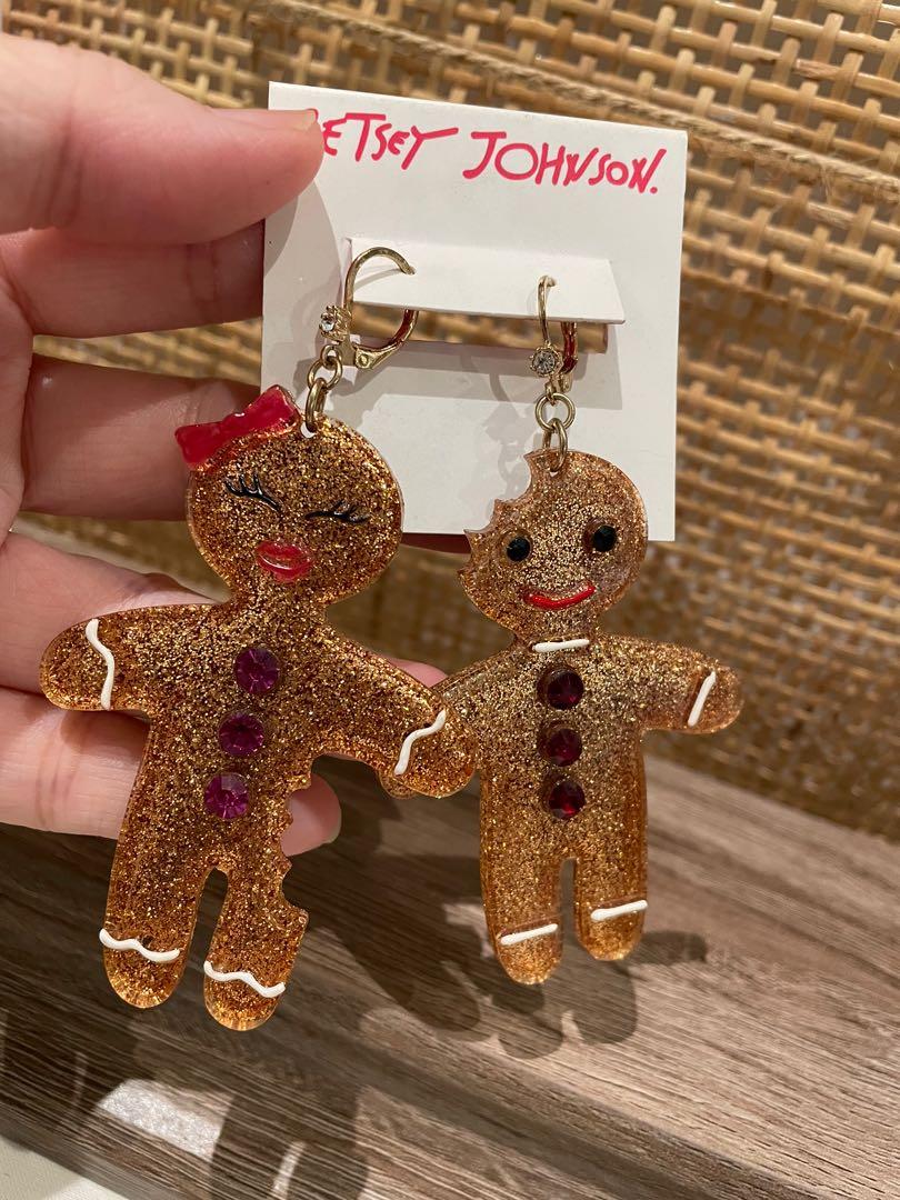 Betsey johnson bear earrings sale