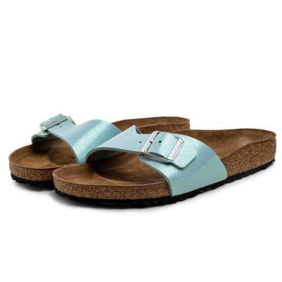 aqua birkenstock sandals