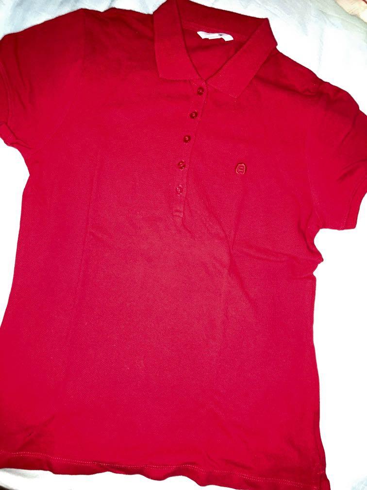 Bossini red polo, Fesyen Wanita 