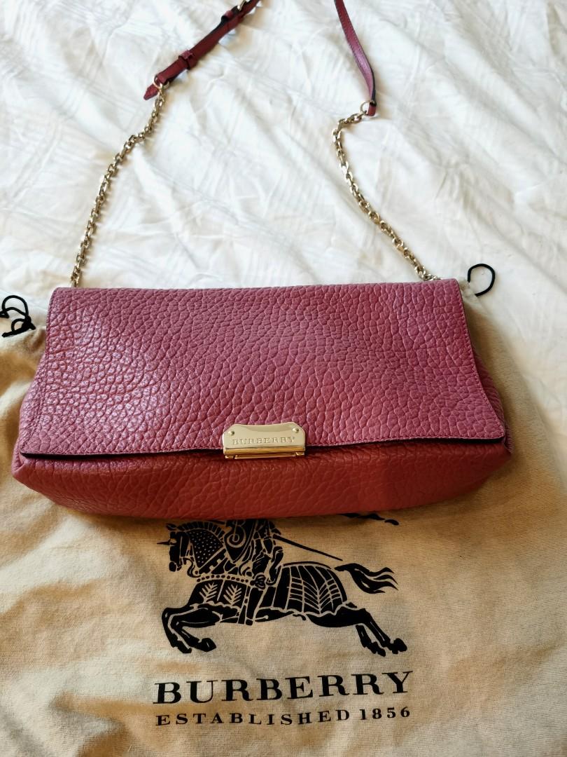 Burberry Pink Leather Madison Cross body Bag, Luxury, Bags & Wallets on  Carousell