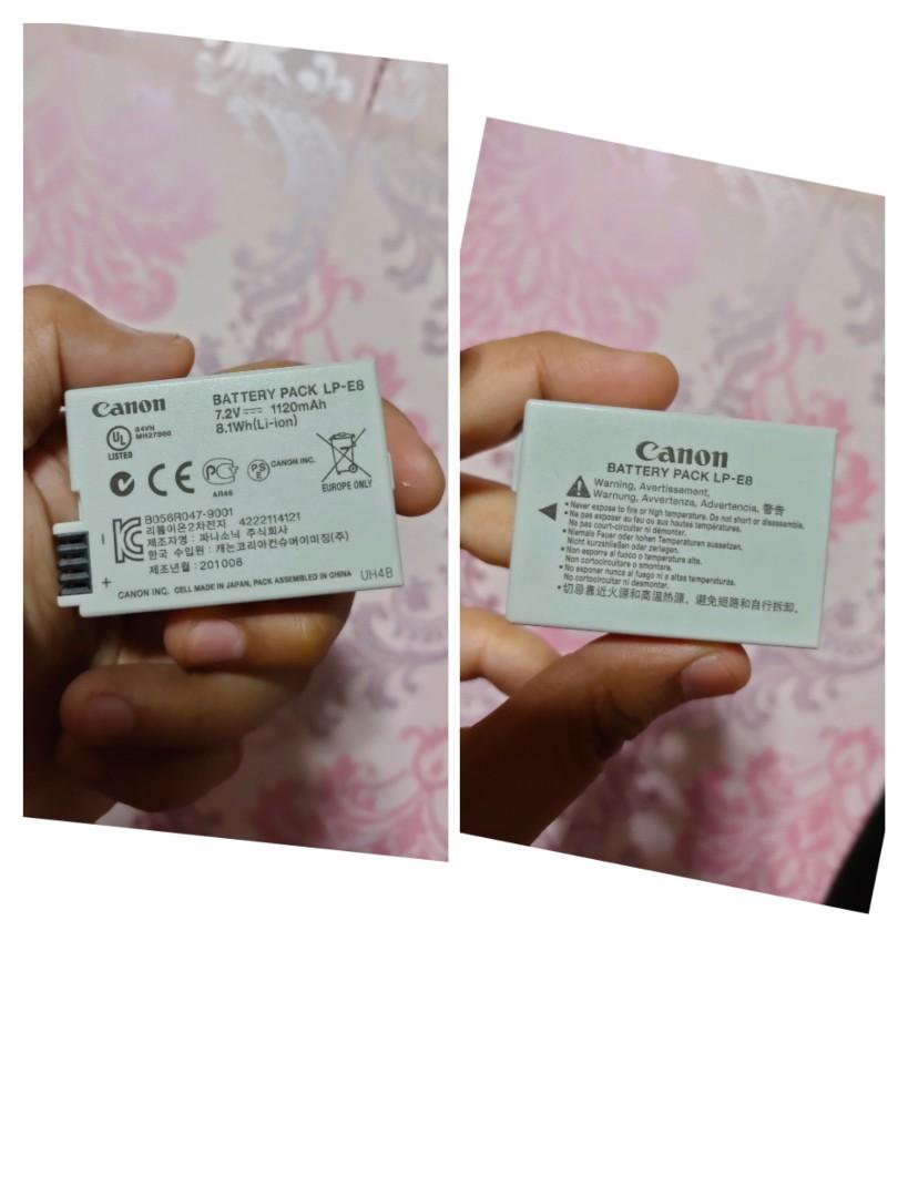 Canon Battery LPE8 LPE8 original for 700d 550d 600d 650d 500d 2022, Photography, Photography