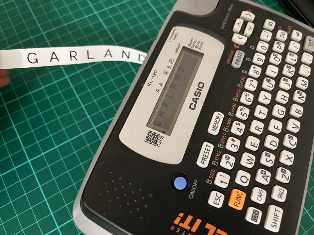 CASIO KL 120 Label Maker, Computers & Tech, Office & Business Technology on Carousell