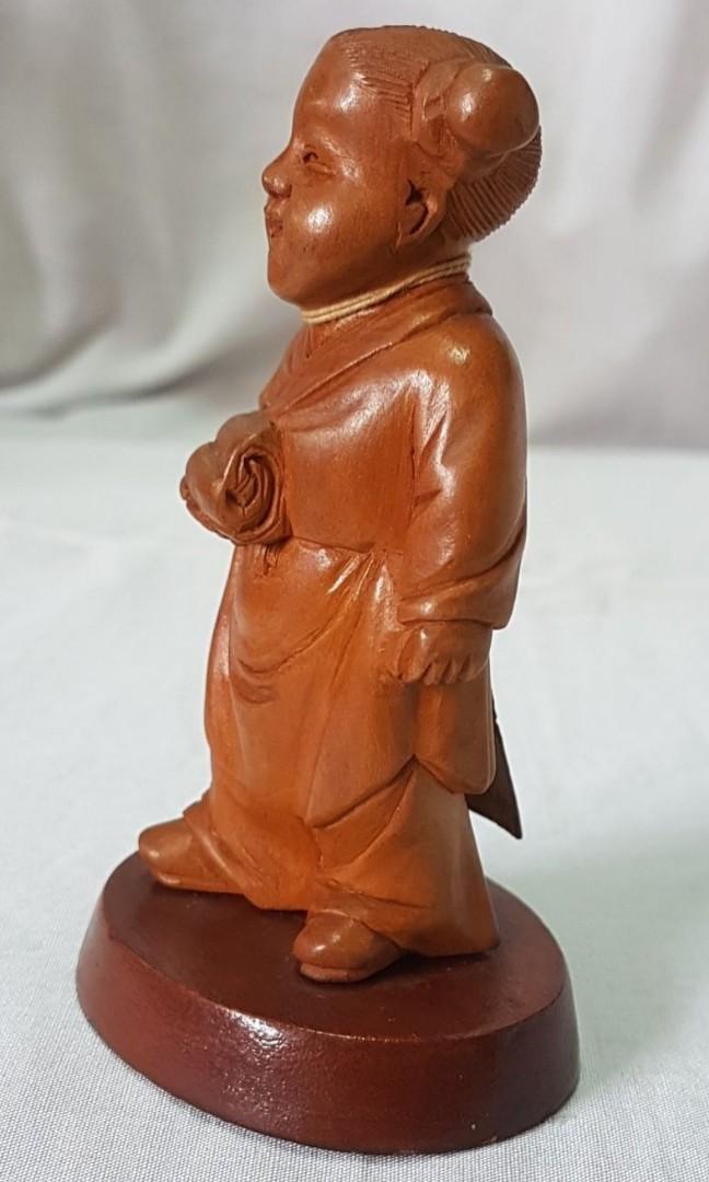 時代 黄楊木 透かし如意 時代木箱付 幅30.2㎝ 東①さ5- 