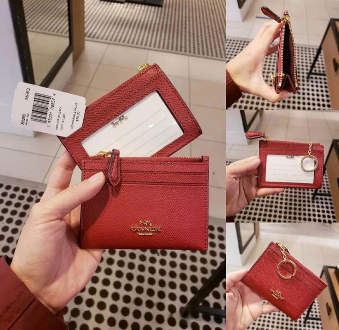 Coach Mini Card Holder, Women's Fashion, Bags & Wallets, Wallets & Card  holders on Carousell