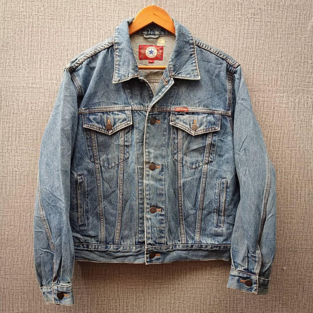 CONVERSE JAKET JEANS DENIM TRUCKER JACKET VINTAGE Fesyen Pria