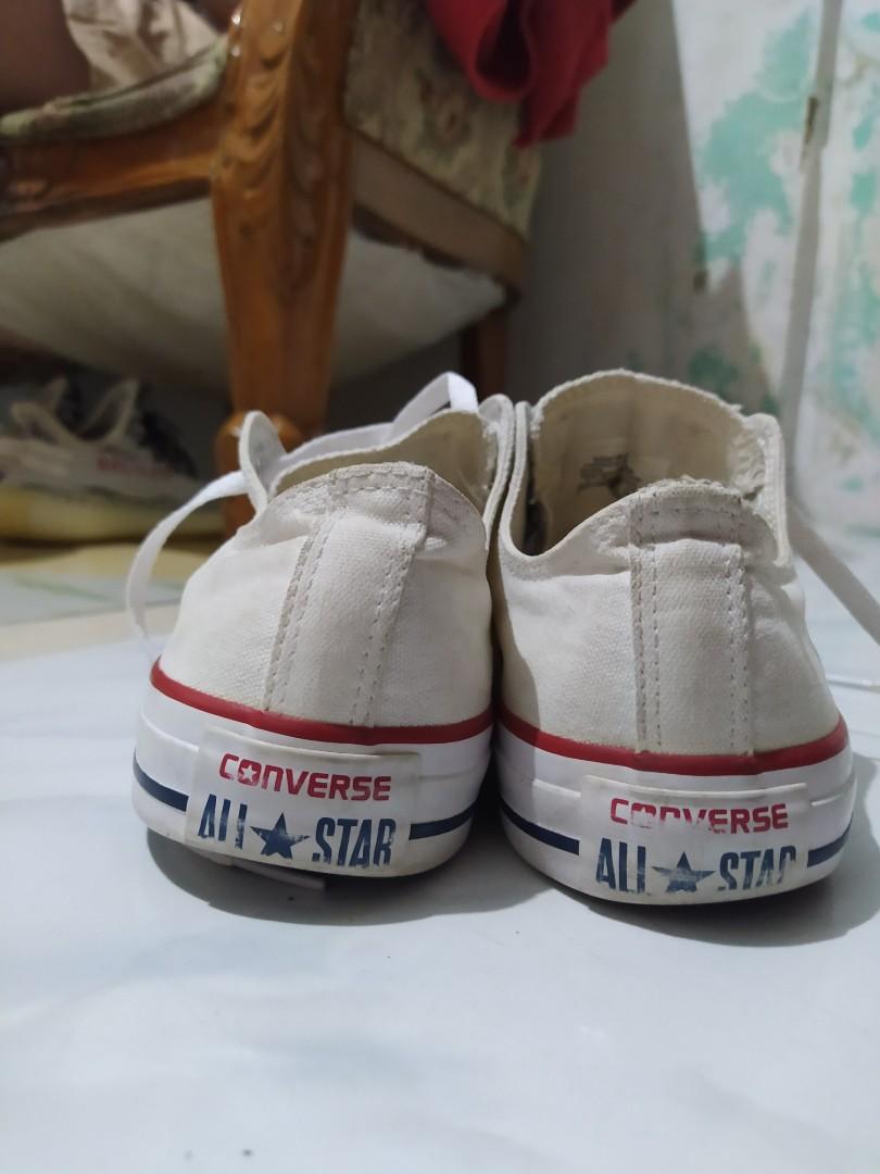 white pair of converse