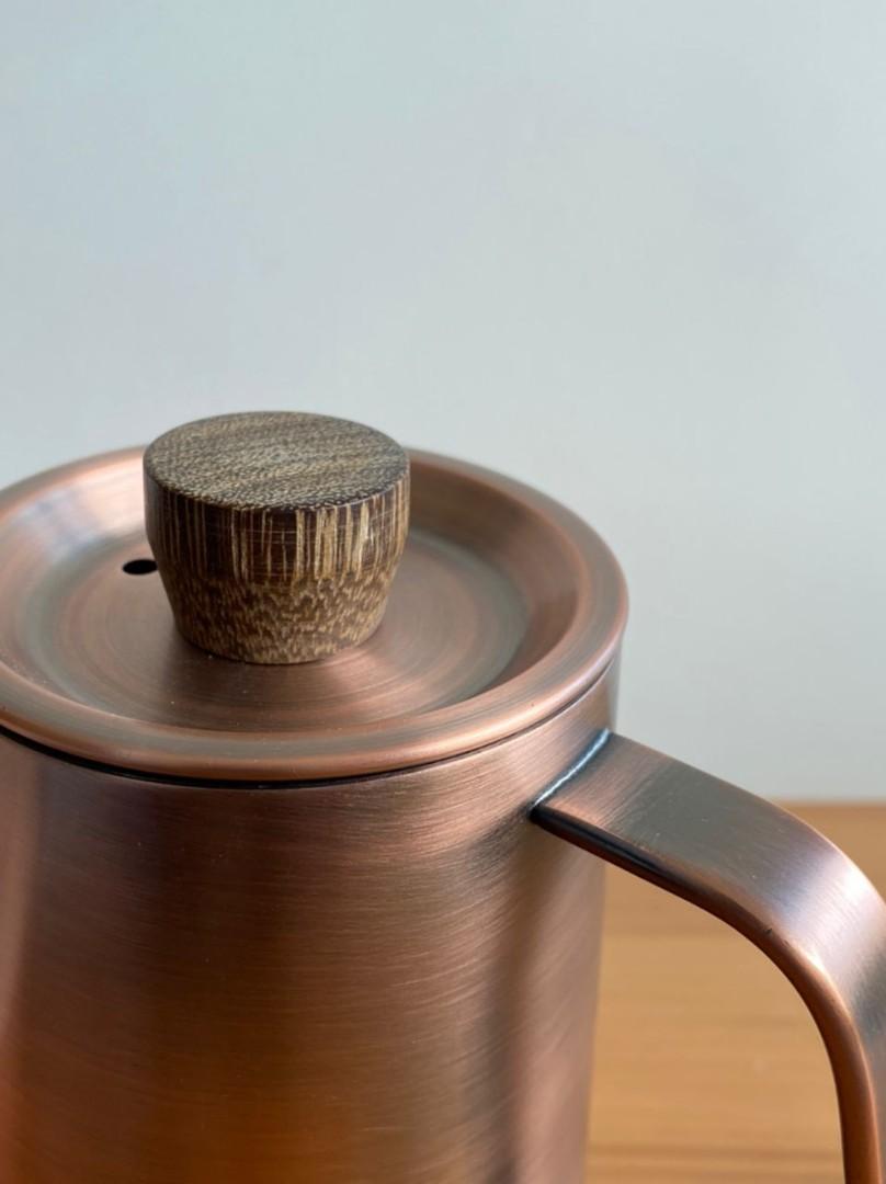 Copper Gooseneck kettle pour over coffee Driver made in Taiwan, TV