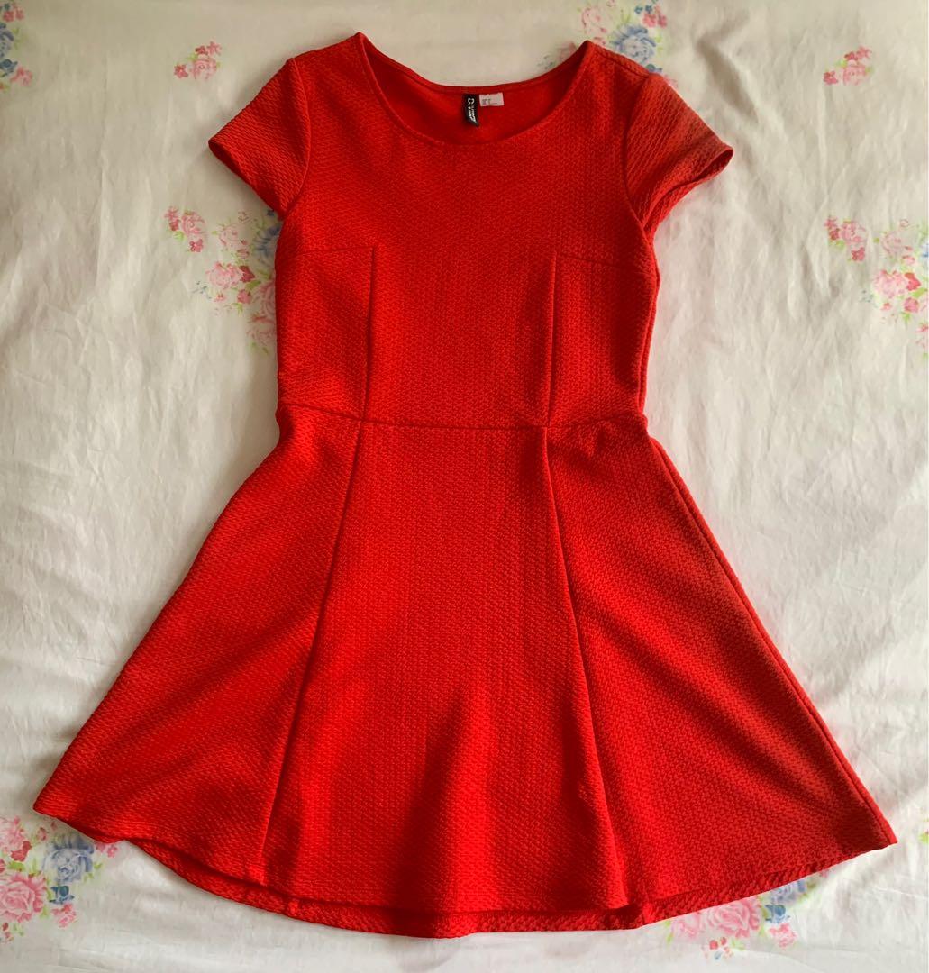 Chinese New Year Cute Skater Red Dress From H M Divided Women s