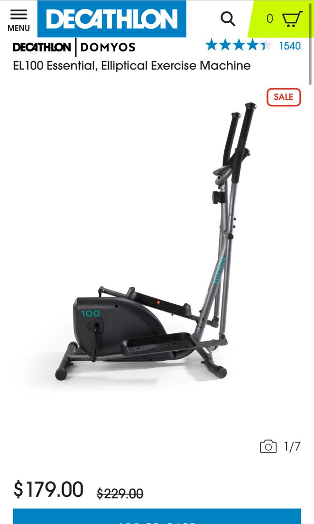 Decathlon Elliptical Machine DOMYOS