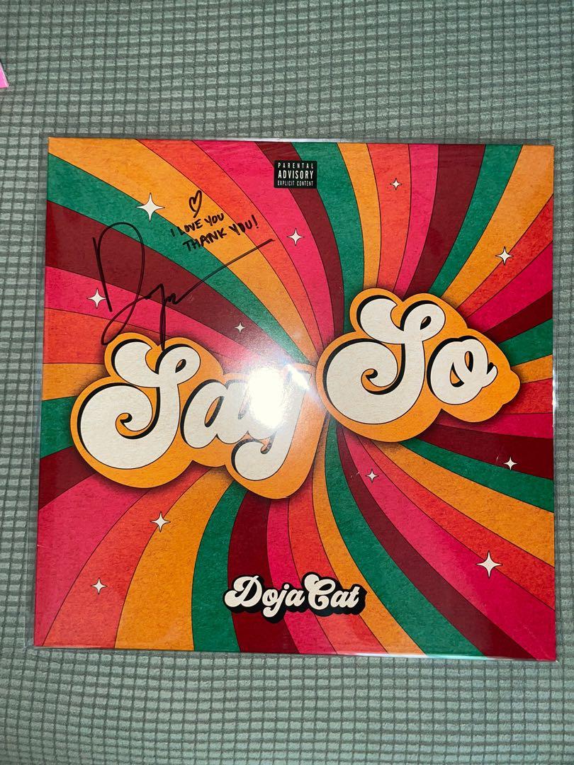 Doja Cat Signed ‘Say So’ Vinyl Sleeve, Hobbies & Toys, Music & Media ...