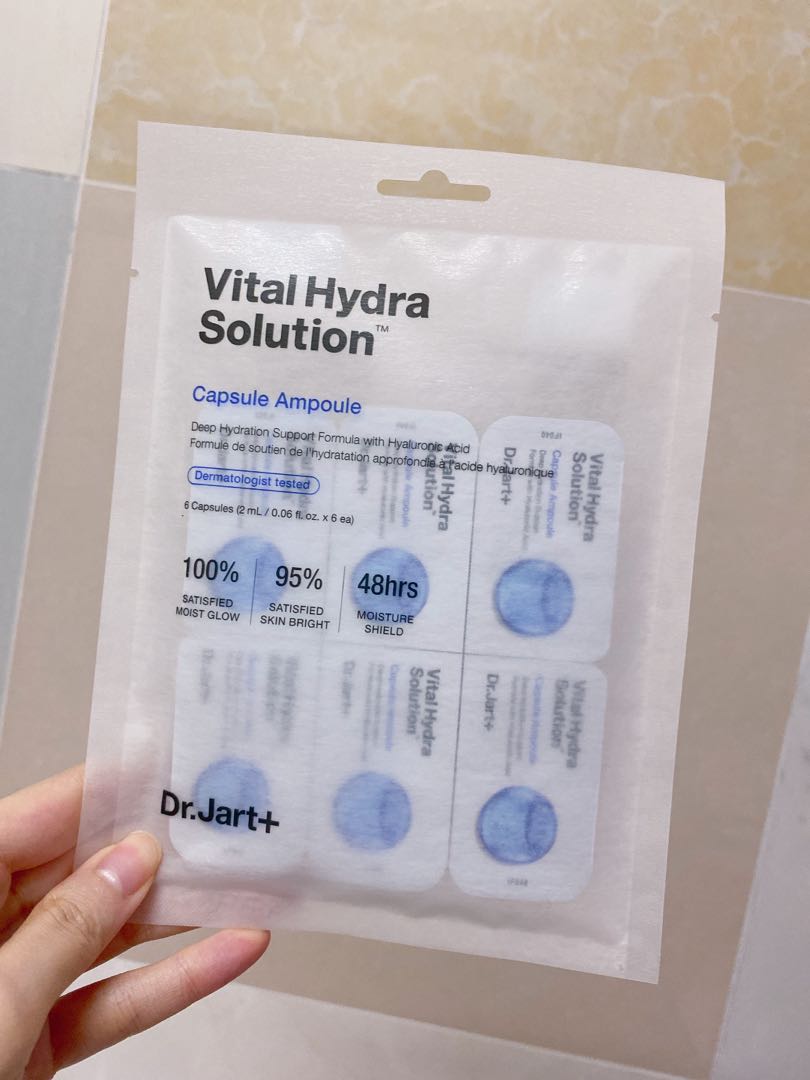 Dr Jart Vital Hydra Solution Capsule Ampoule, 美容＆化妝品, 健康及美容 皮膚護理, 面部