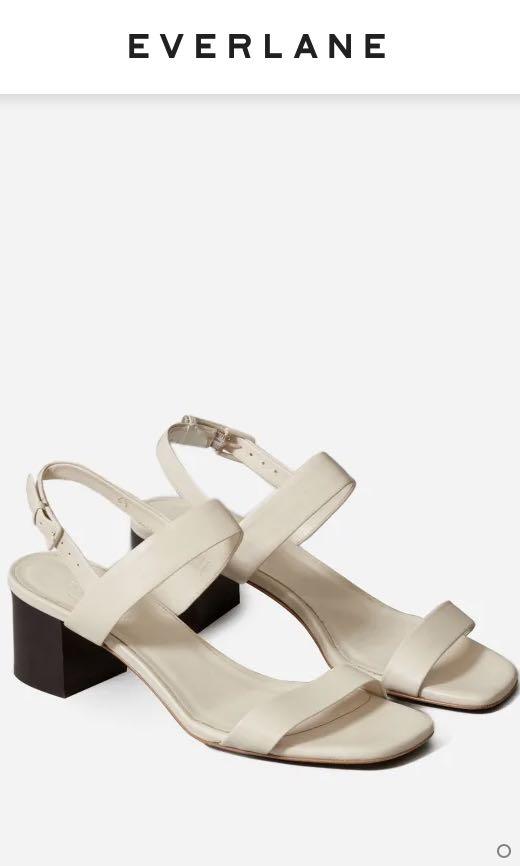 Everlane double strap block heel sandal store