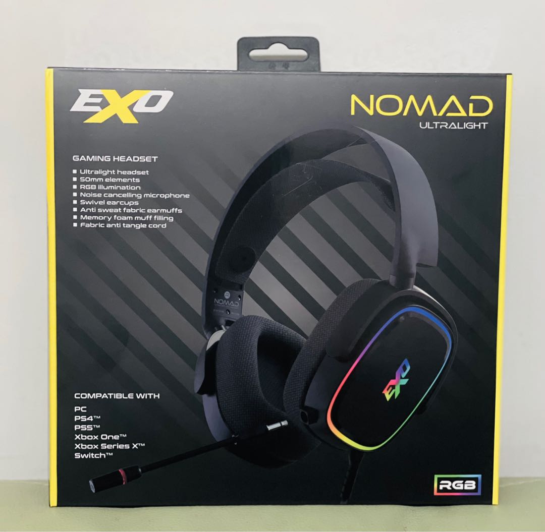 EXO NOMAD Ultralight RGB Headset 連mic 