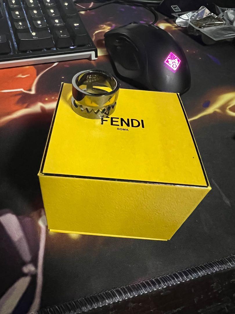 Fendi enamelled bag bugs discount ring