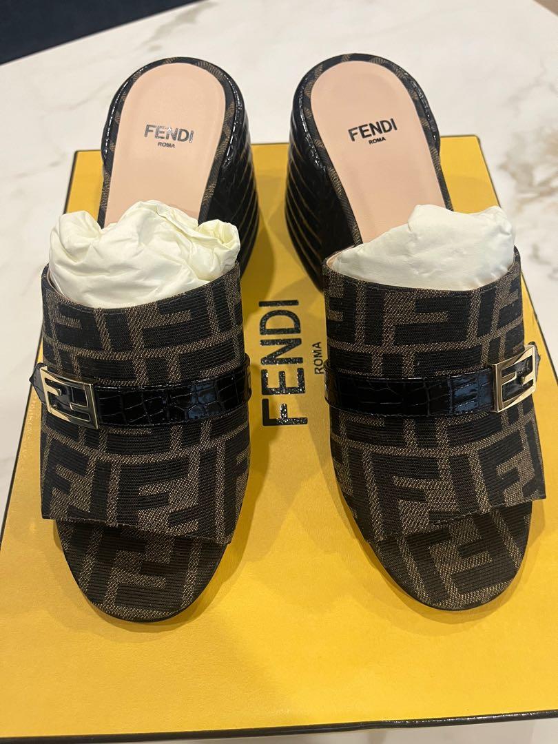 Fendi Mules Block Heels