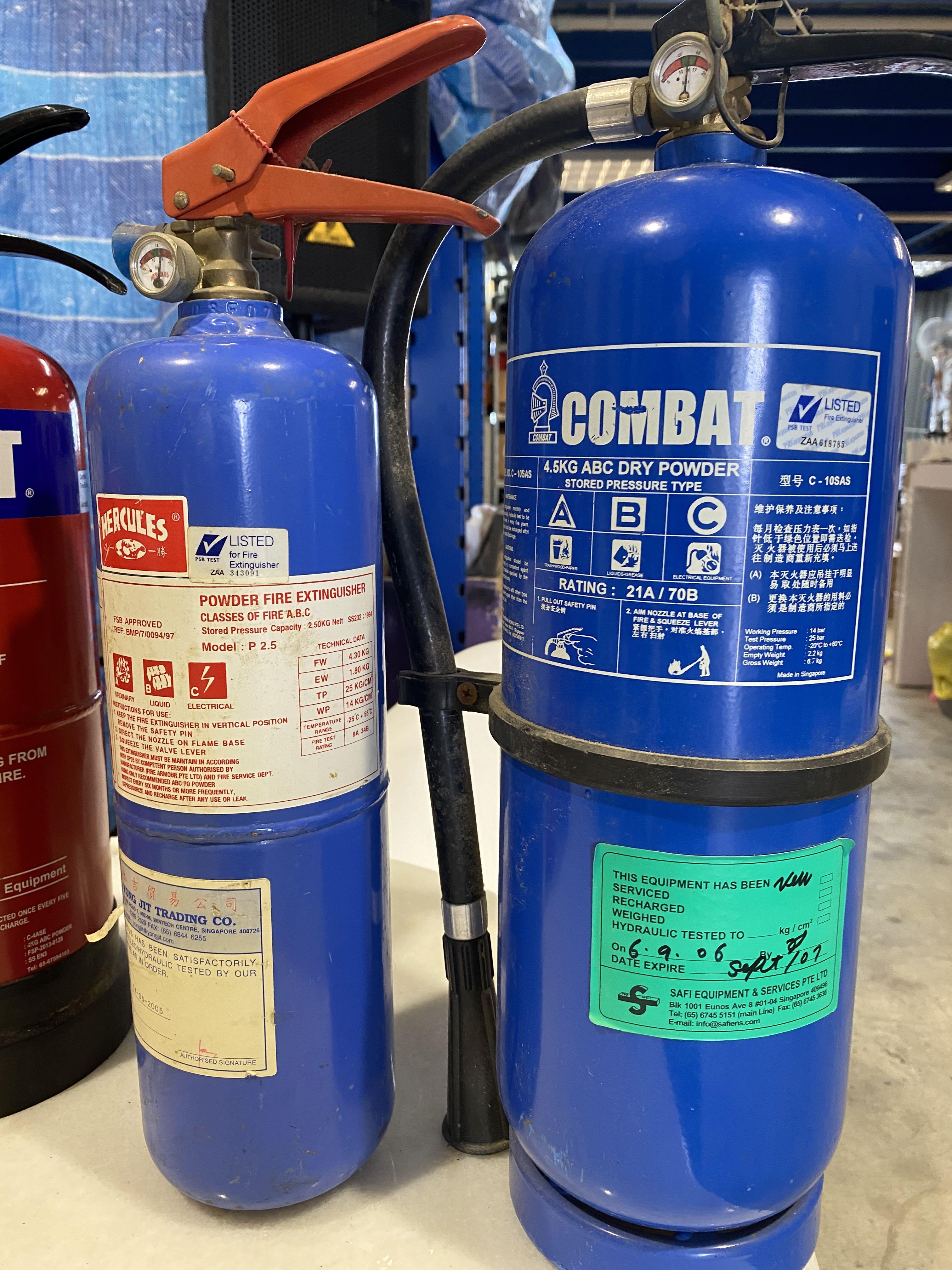 Blue fire extinguisher deals