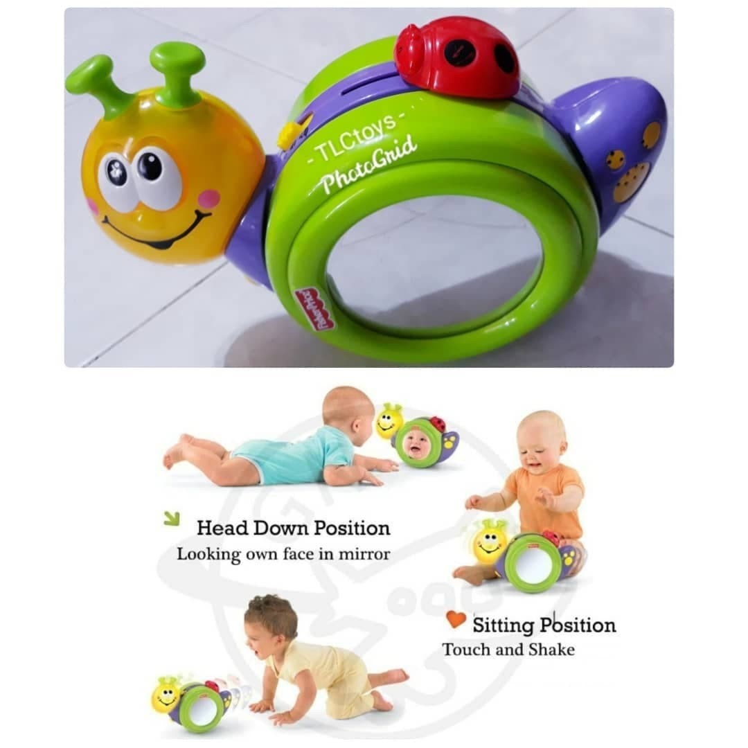 Fisher Price Go Baby Go 1 2 3 Crawl Along Snail Babies Kids