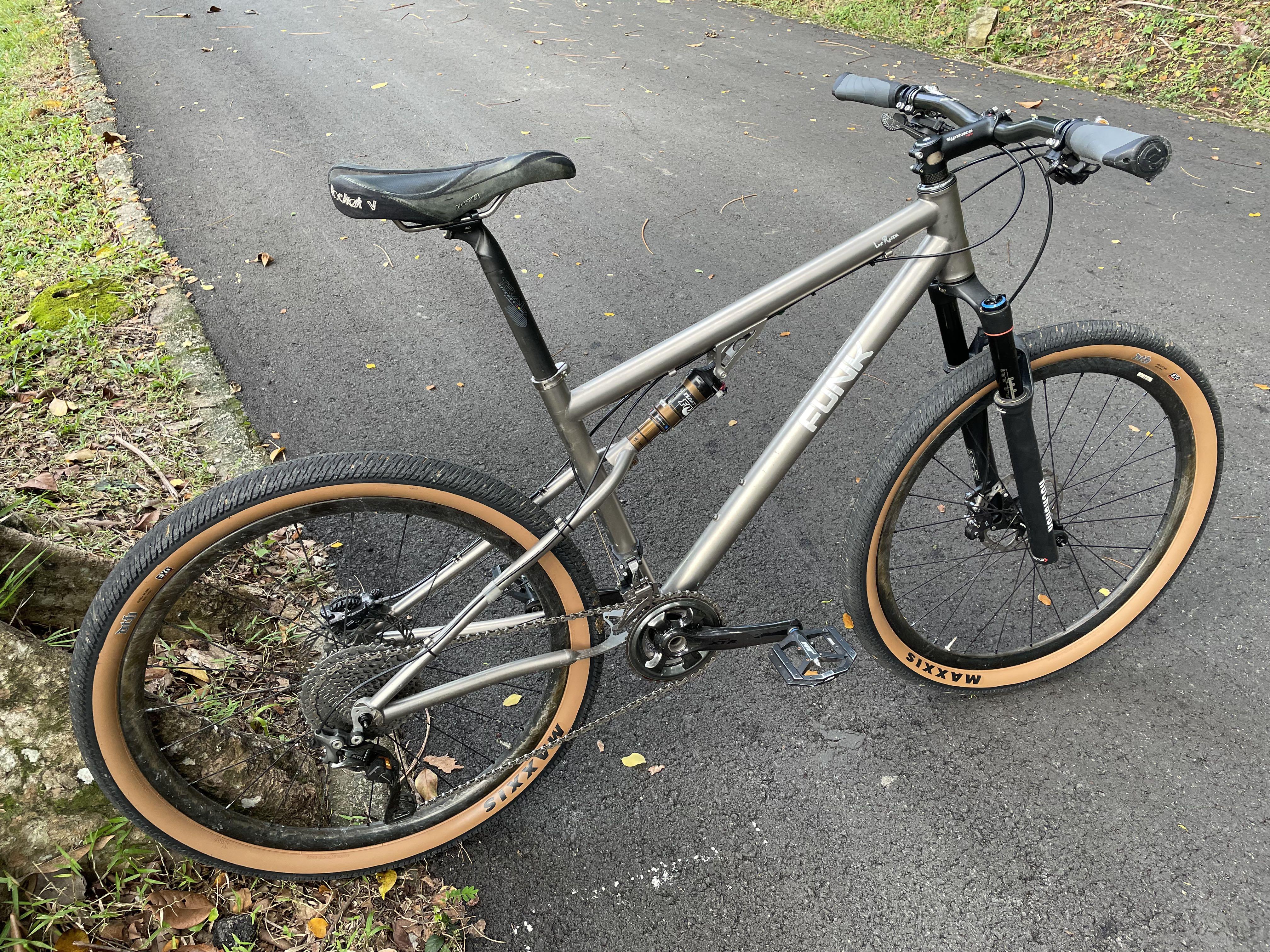 Funk titanium mtb full sus carbon xtr frame fork, Sports Equipment ...