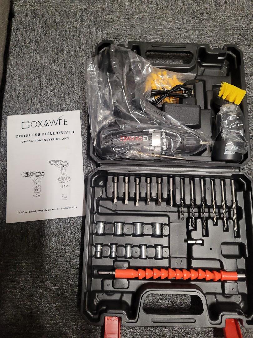 Goxawee cordless drill hotsell instructions