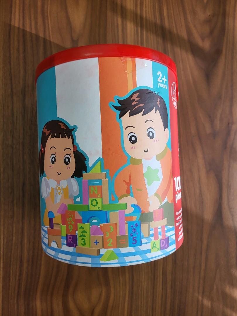 HAMLEYS Wooden Learning Blocks 100 pieces, Hobbies & Toys, Toys & Games on Carousell