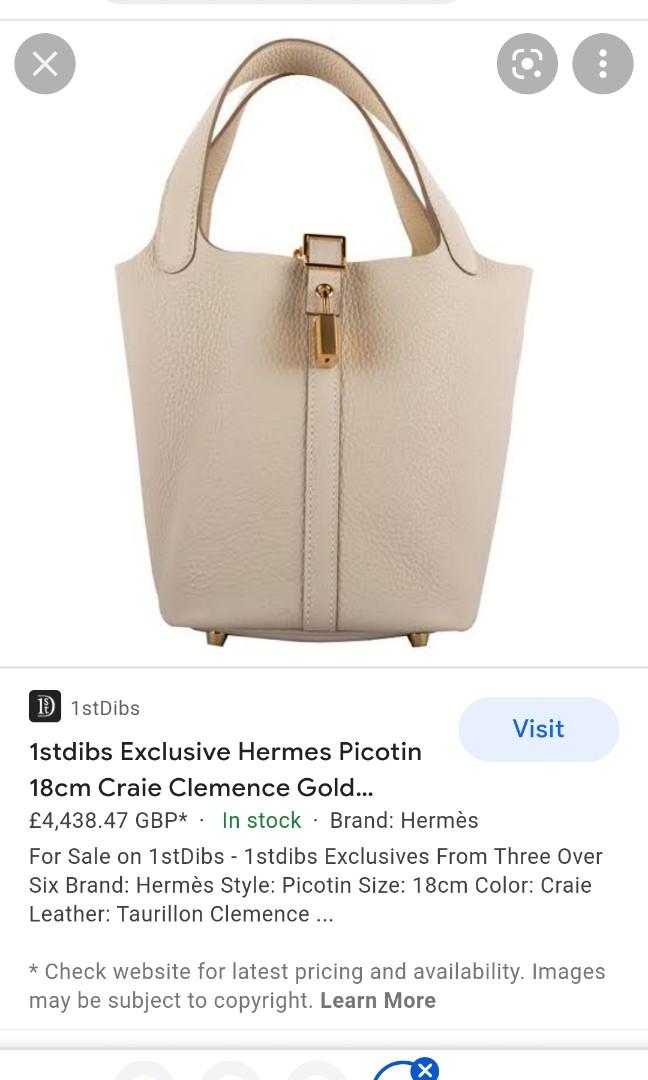 Hermes Bag Garden Party 30 Bag Black Canvas / Craie Negonda Leather  Palladium at 1stDibs