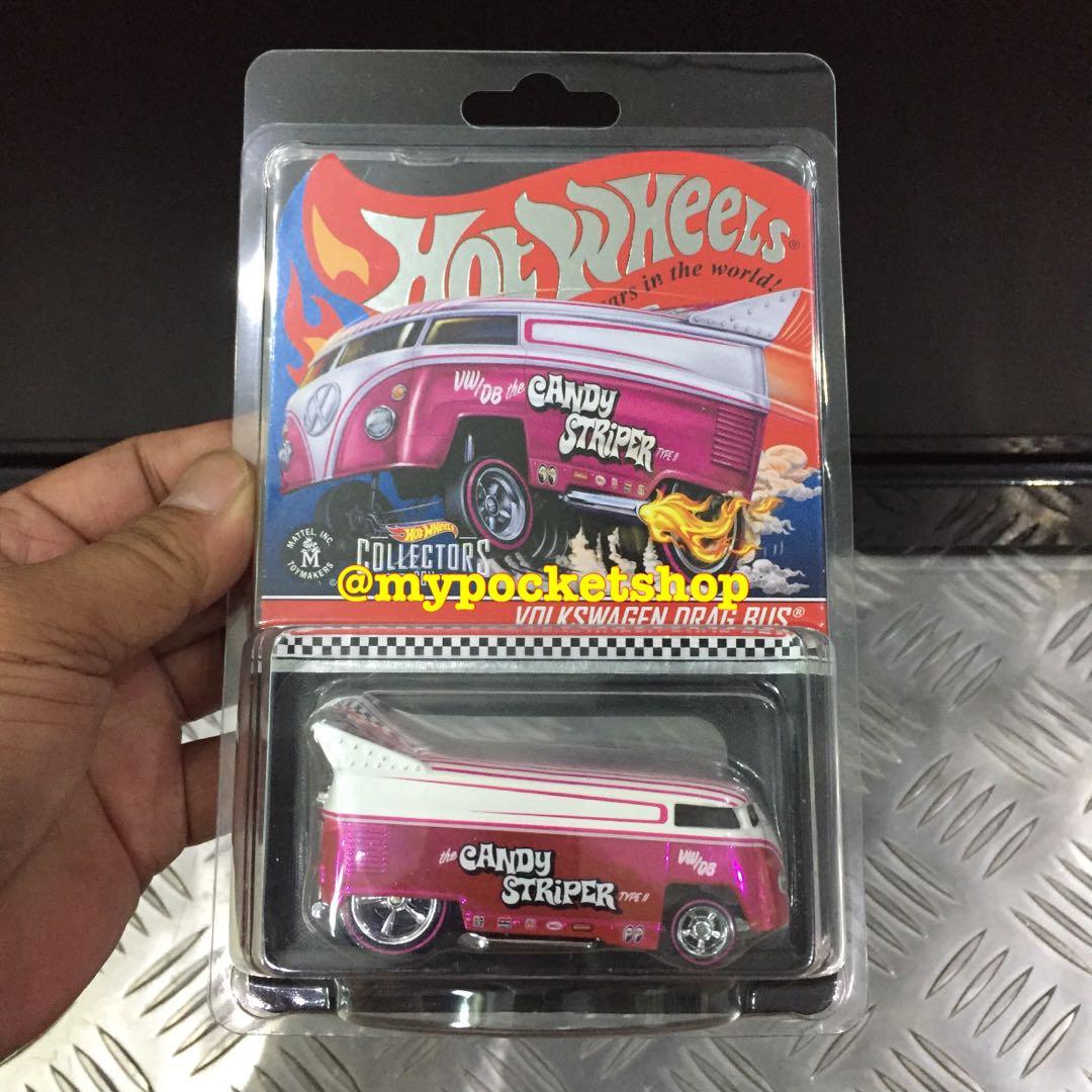 RESERVED) Hot Wheels VOLKSWAGEN “ Candy Striper “ DRAG BUS 