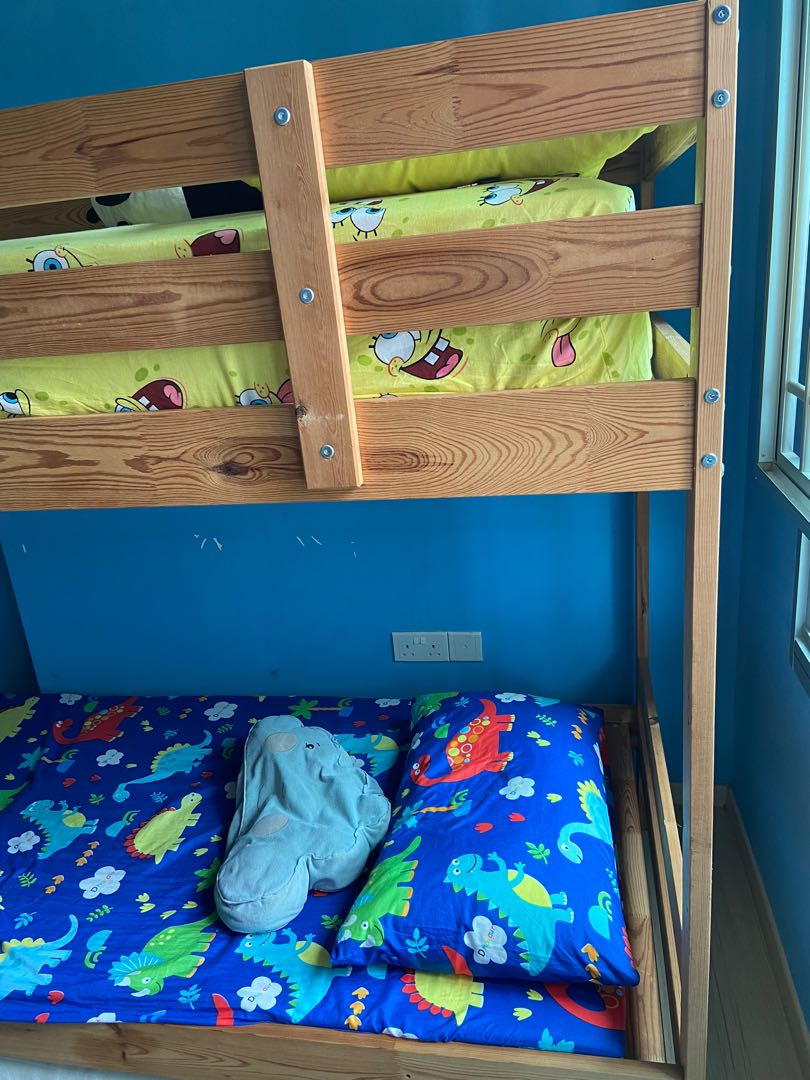 Ikea Bunk Bed, Furniture & Home Living, Furniture, Bed Frames