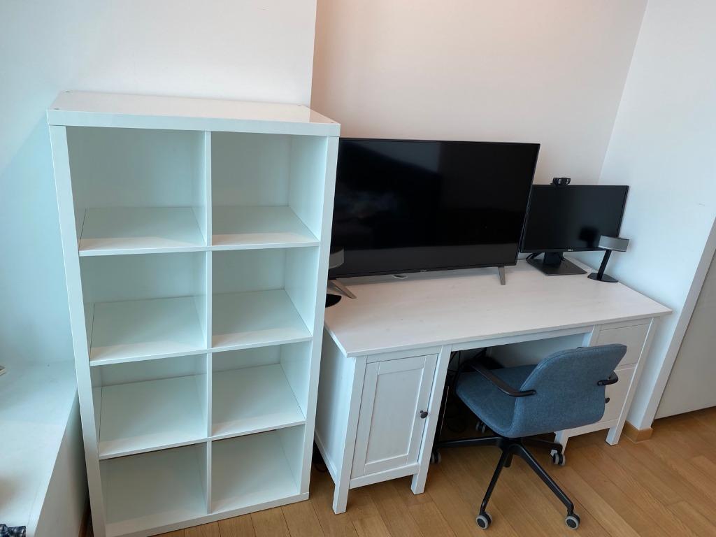 IKEA HEMNES desk LANGFJALL conference chair Furniture Home