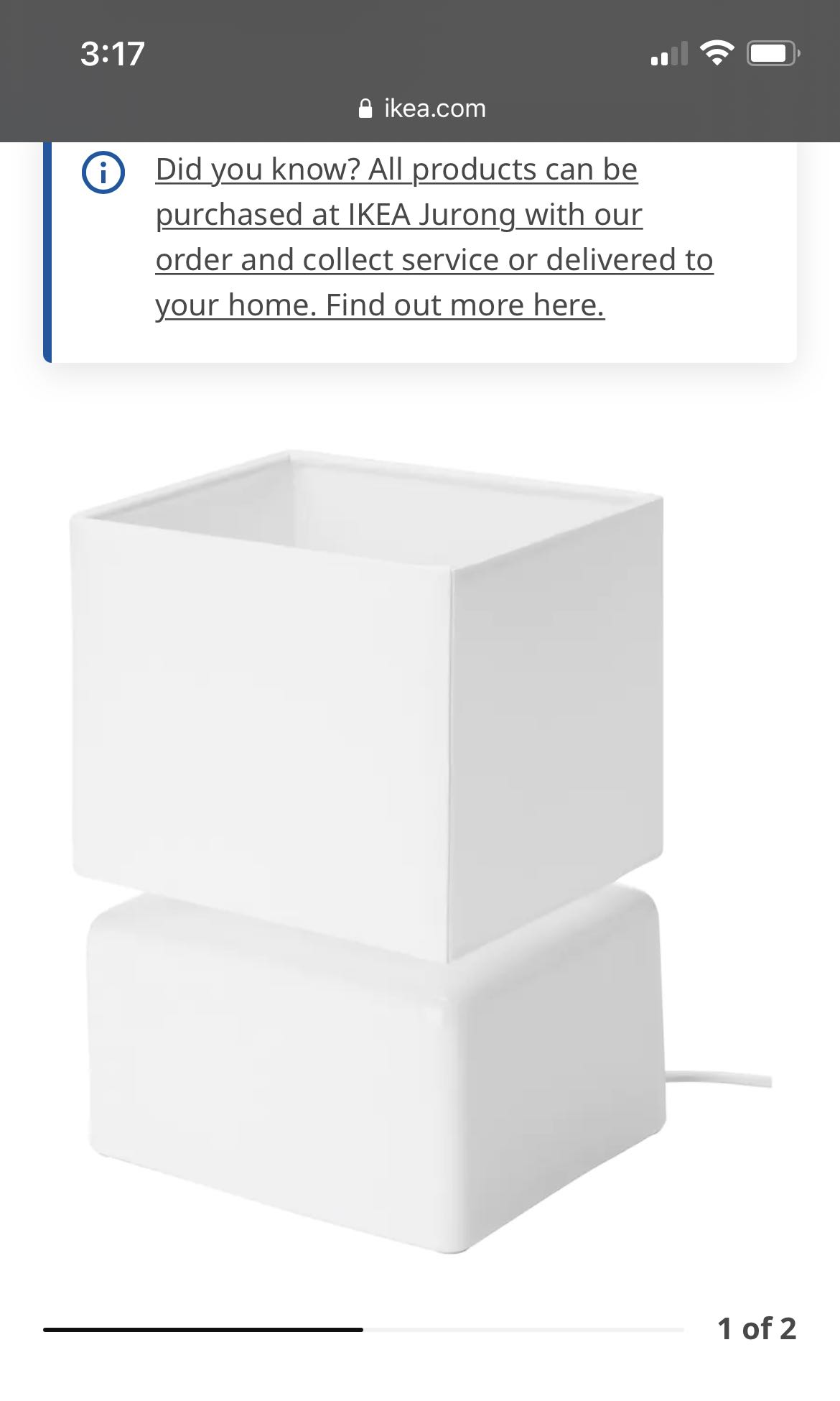 IKEA Lamp, Furniture & Home Living, Lighting & Fans, Lighting on Carousell