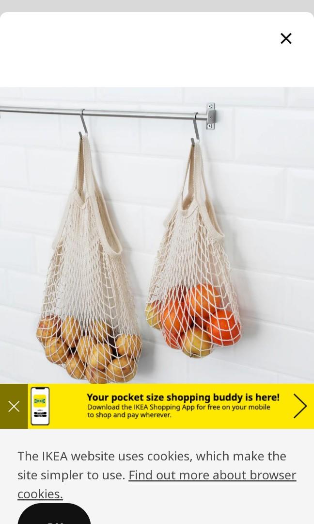 Ikea mesh bag, Women's Fashion, Bags & Wallets, Beach Bags on Carousell