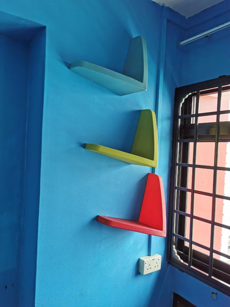 IKEA Shelves Shelf Red Blue Green, Furniture & Home Living, Furniture