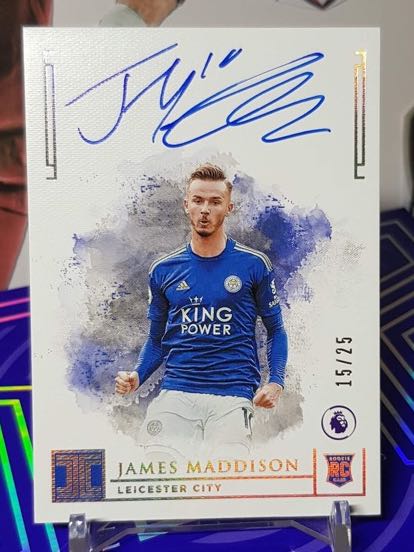 Impeccable James Maddison RC Rookie On Card Auto 15/25