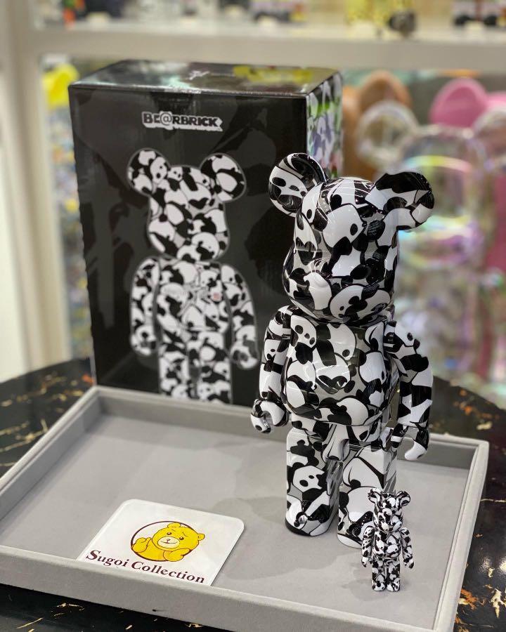 [In Stock] BE@RBRICK x Han Meilin “Panda” 100%+400% set bearbrick