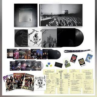 [In Stock] Metallica Black deluxe Box album remastered on 180-gram double LP and CD, "Sad But True" picture disc, 3 live LPs, 14 CDs and 6 DVDs