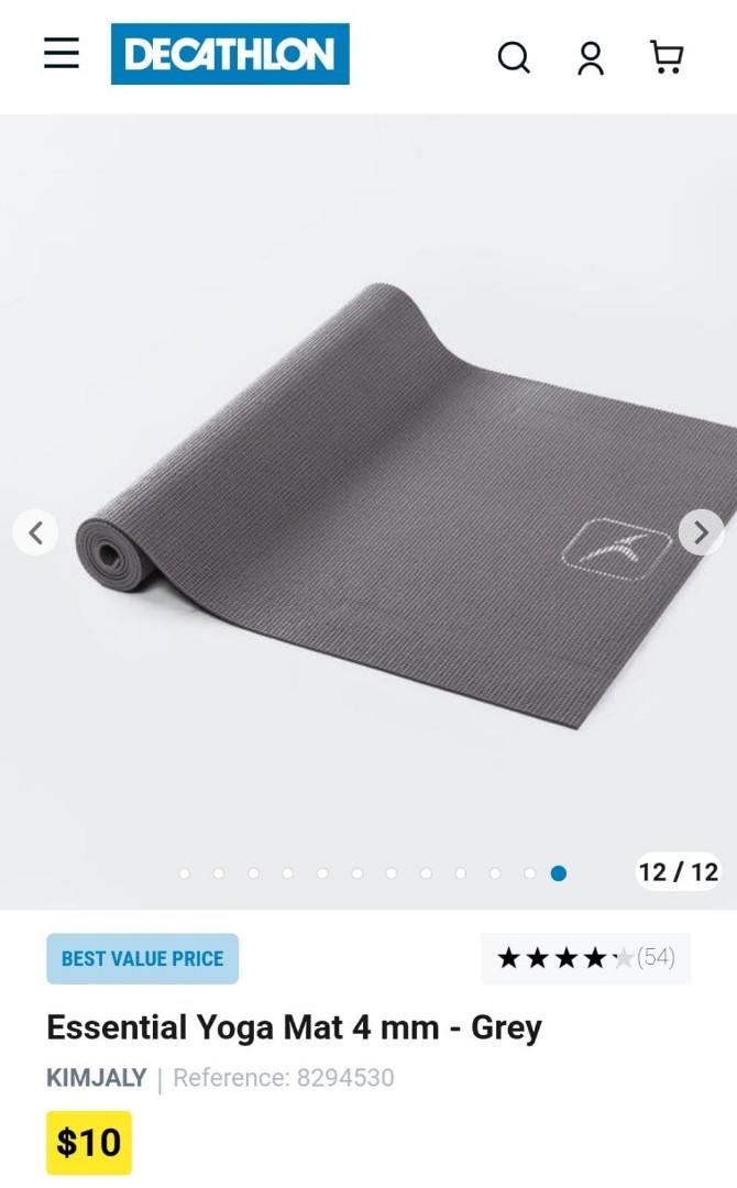 Yoga strap - Grey - Carbon grey - Kimjaly - Decathlon