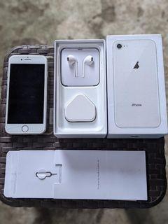iPhone 8 Silver 64GB Fullset - Pembelian Agustus 2021