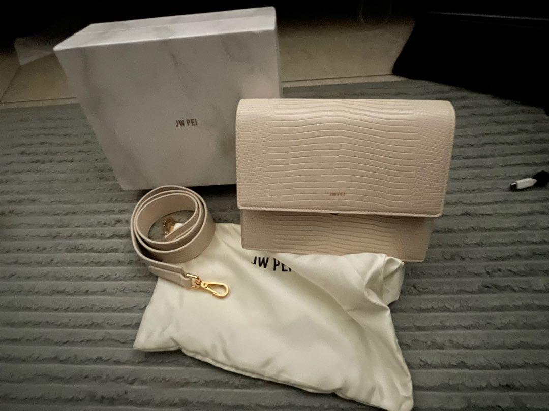 JW PEI Mini Flap Bag - Ivory, Fesyen Wanita, Tas & Dompet di Carousell