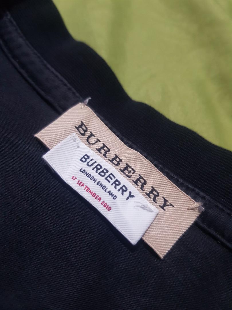 Kaos Burberry Original, Fesyen Pria, Pakaian , Atasan di Carousell