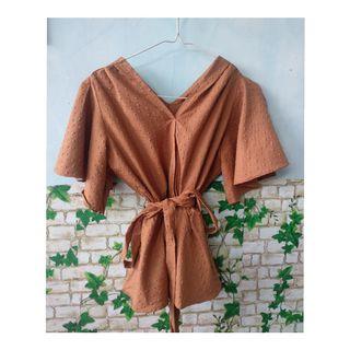 Kimono coklat lucu
