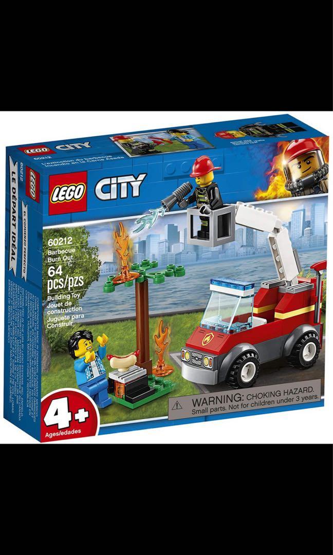 Lego city barbecue burn out shop