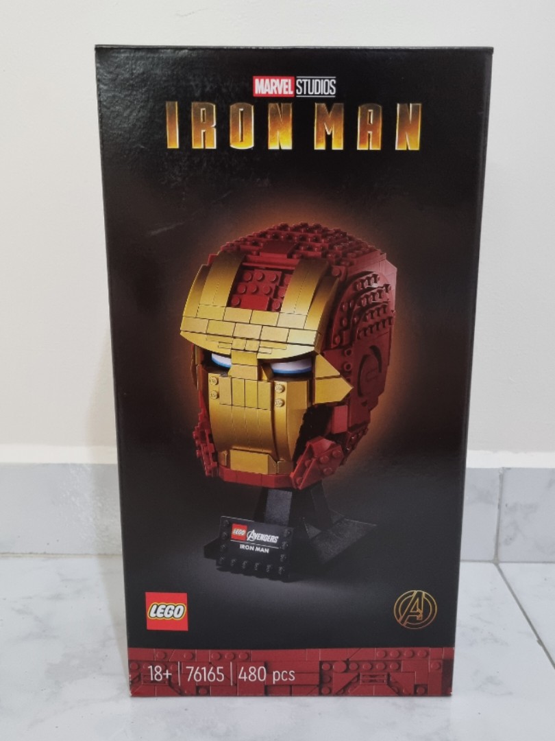 Lego Marvel Avengers Iron Man Helmet 76165 Brick Iron Man Mask For Adults To Build And Display Creative Challenge For Marvel Fans 480 Pieces Amazon Sg Toys