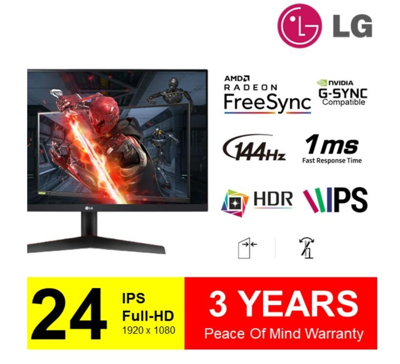 LG 27GN650-B Ultragear Monitor 27” FHD (1920 x 1080) IPS Display, 144Hz ...