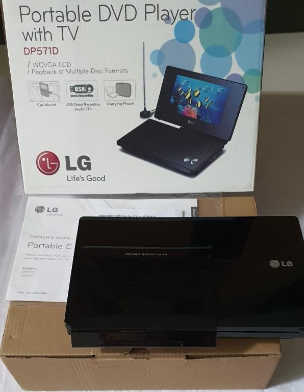 LG Portable DVD Player with TV (DP571D) 7 WQVGA LCD / Playback of